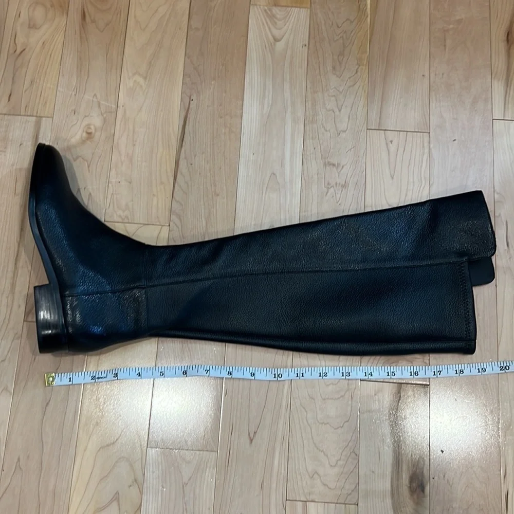 Michael Michael Kors black pebbled leather over the knee knee high boots 5.5 - Picture 14 of 16